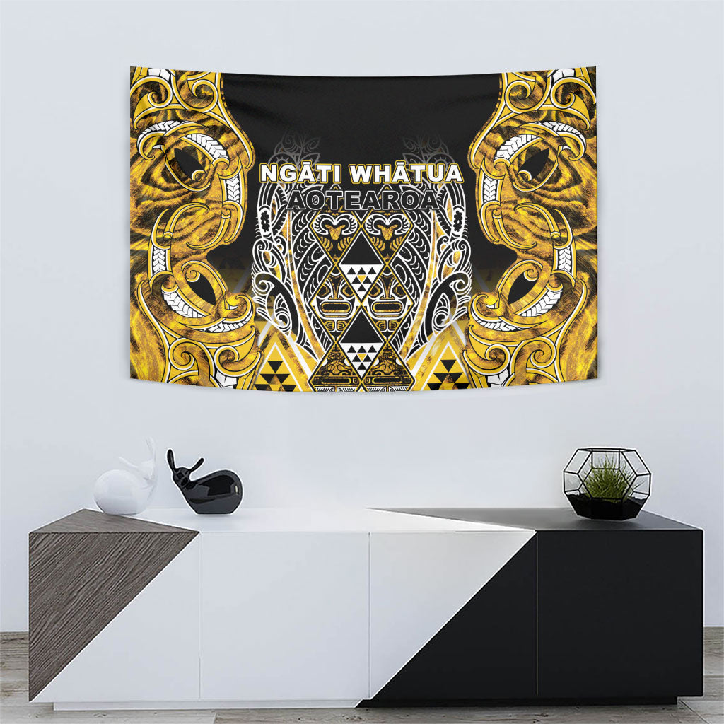Aotearoa Ngati Whatua Tapestry Maori Tribal Gold Paua Shell Pattern DT05 - Polynesian Pride