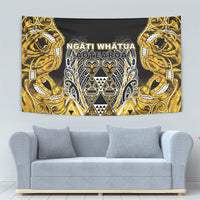 Aotearoa Ngati Whatua Tapestry Maori Tribal Gold Paua Shell Pattern DT05 - Polynesian Pride