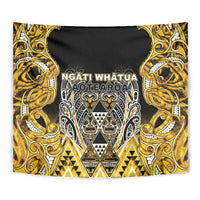 Aotearoa Ngati Whatua Tapestry Maori Tribal Gold Paua Shell Pattern DT05 - Polynesian Pride