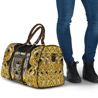Aotearoa Ngati Whatua Travel Bag Maori Tribal Gold Paua Shell Pattern DT05 - Polynesian Pride