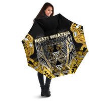 Aotearoa Ngati Whatua Umbrella Maori Tribal Gold Paua Shell Pattern DT05 - Polynesian Pride