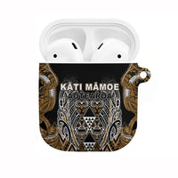 Aotearoa Kati Mamoe AirPods Case Maori Brown Tribal Paua Shell Pattern DT05 Brown - Polynesian Pride