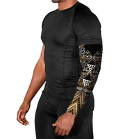 Aotearoa Kati Mamoe Arm Sleeves Maori Brown Tribal Paua Shell Pattern DT05 - Polynesian Pride