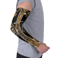 Aotearoa Kati Mamoe Arm Sleeves Maori Brown Tribal Paua Shell Pattern DT05 - Polynesian Pride