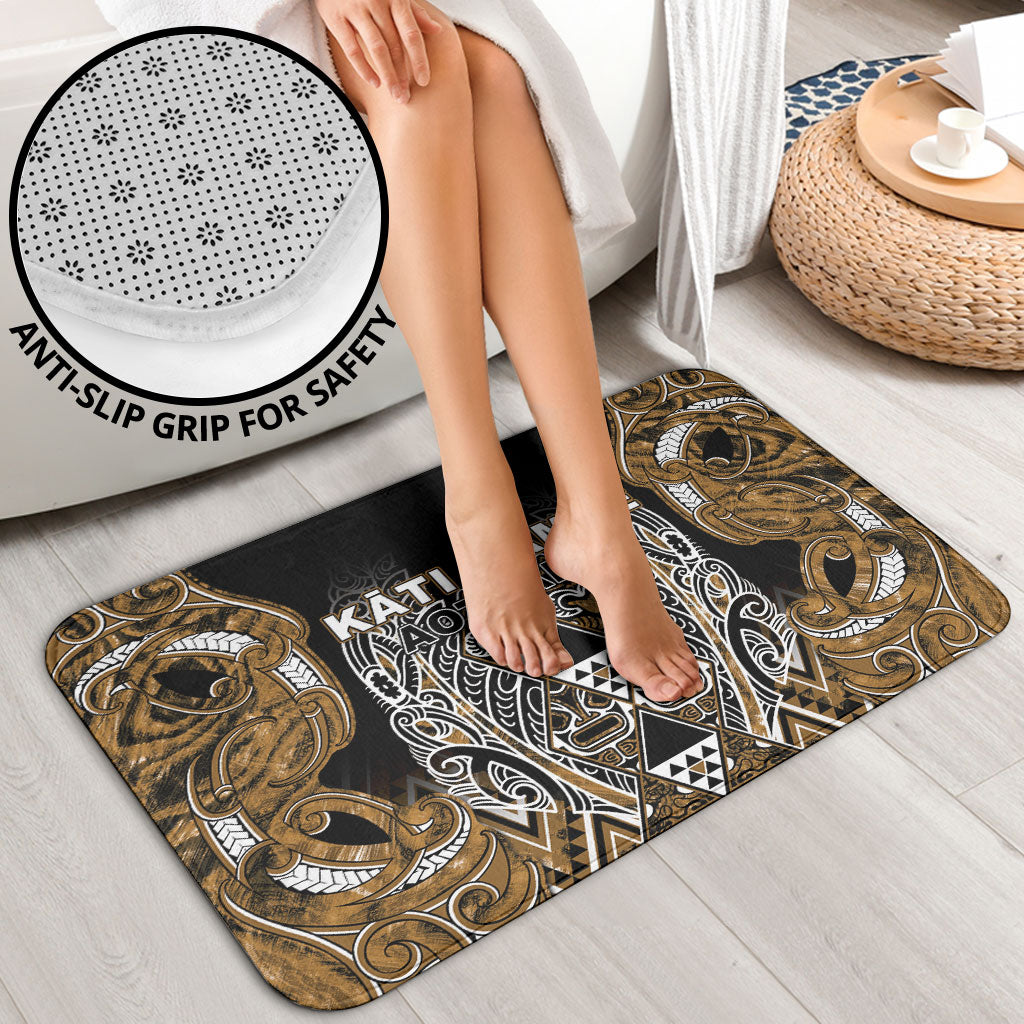 Aotearoa Kati Mamoe Bathroom Set Maori Brown Tribal Paua Shell Pattern DT05 - Polynesian Pride
