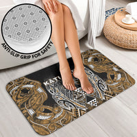 Aotearoa Kati Mamoe Bathroom Set Maori Brown Tribal Paua Shell Pattern DT05 - Polynesian Pride