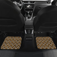 Aotearoa Kati Mamoe Car Mats Maori Brown Tribal Paua Shell Pattern DT05 Set 2pcs - Back Brown - Polynesian Pride