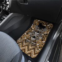 Aotearoa Kati Mamoe Car Mats Maori Brown Tribal Paua Shell Pattern DT05 - Polynesian Pride