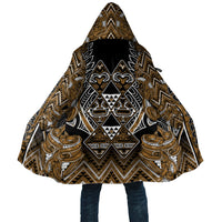 Aotearoa Kati Mamoe Cloak Maori Brown Tribal Paua Shell Pattern DT05 Unisex Brown - Polynesian Pride