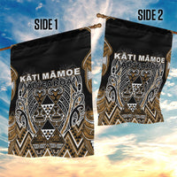 Aotearoa Kati Mamoe Garden Flag Maori Brown Tribal Paua Shell Pattern DT05 - Polynesian Pride