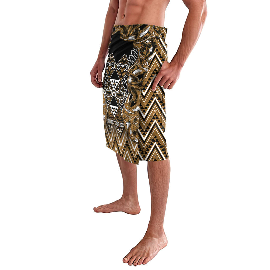 Aotearoa Kati Mamoe Lavalava Maori Brown Tribal Paua Shell Pattern DT05 - Polynesian Pride
