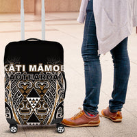 Aotearoa Kati Mamoe Luggage Cover Maori Brown Tribal Paua Shell Pattern DT05 Brown - Polynesian Pride