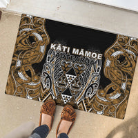 Aotearoa Kati Mamoe Rubber Doormat Maori Brown Tribal Paua Shell Pattern DT05 - Polynesian Pride