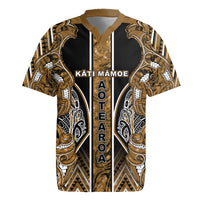 Aotearoa Kati Mamoe Rugby Jersey Maori Brown Tribal Paua Shell Pattern DT05 Brown - Polynesian Pride