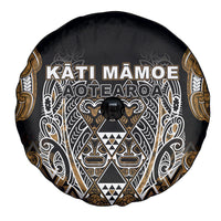 Aotearoa Kati Mamoe Spare Tire Cover Maori Brown Tribal Paua Shell Pattern DT05 - Polynesian Pride