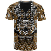 Aotearoa Kati Mamoe T Shirt Maori Brown Tribal Paua Shell Pattern DT05 - Polynesian Pride