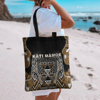Aotearoa Kati Mamoe Tote Bag Maori Brown Tribal Paua Shell Pattern DT05 - Polynesian Pride