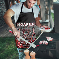 Aotearoa Ngapuhi Apron Maori Red Tribal Paua Shell Pattern DT05 - Polynesian Pride
