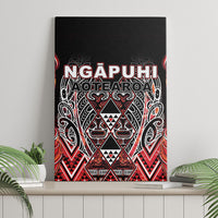 Aotearoa Ngapuhi Canvas Wall Art Maori Red Tribal Paua Shell Pattern DT05 - Polynesian Pride