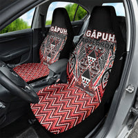 Aotearoa Ngapuhi Car Seat Cover Maori Red Tribal Paua Shell Pattern DT05 - Polynesian Pride