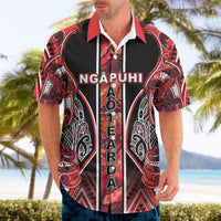 Aotearoa Ngapuhi Hawaiian Shirt Maori Red Tribal Paua Shell Pattern DT05 - Polynesian Pride