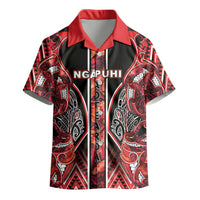 Aotearoa Ngapuhi Kid Hawaiian Shirt Maori Red Tribal Paua Shell Pattern DT05 - Polynesian Pride