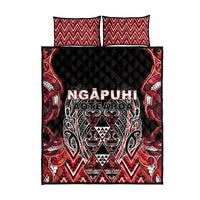 Aotearoa Ngapuhi Quilt Bed Set Maori Red Tribal Paua Shell Pattern DT05 - Polynesian Pride