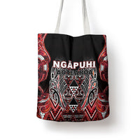 Aotearoa Ngapuhi Tote Bag Maori Red Tribal Paua Shell Pattern DT05 - Polynesian Pride