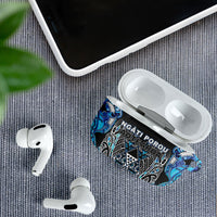 Aotearoa Ngati Porou AirPods Case Maori Light Blue Tribal Paua Shell Pattern DT05 - Polynesian Pride
