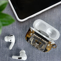 Aotearoa Waikato Tainui AirPods Case Maori Light Gold Tribal Paua Shell Pattern DT05 - Polynesian Pride