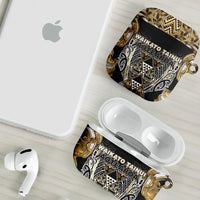 Aotearoa Waikato Tainui AirPods Case Maori Light Gold Tribal Paua Shell Pattern DT05 - Polynesian Pride