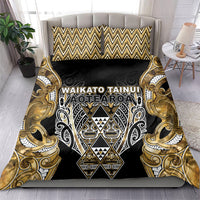 Aotearoa Waikato Tainui Bedding Set Maori Light Gold Tribal Paua Shell Pattern DT05 - Polynesian Pride