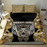 Aotearoa Waikato Tainui Bedding Set Maori Light Gold Tribal Paua Shell Pattern DT05 - Polynesian Pride