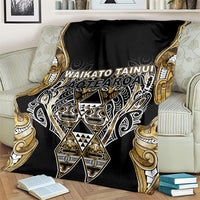 Aotearoa Waikato Tainui Blanket Maori Light Gold Tribal Paua Shell Pattern DT05 - Polynesian Pride