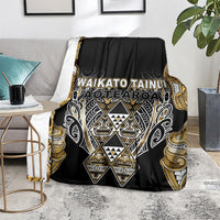 Aotearoa Waikato Tainui Blanket Maori Light Gold Tribal Paua Shell Pattern DT05 - Polynesian Pride