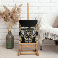 Aotearoa Waikato Tainui Canvas Wall Art Maori Light Gold Tribal Paua Shell Pattern DT05 - Polynesian Pride