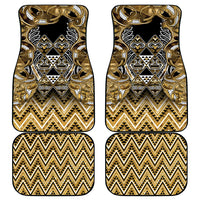 Aotearoa Waikato Tainui Car Mats Maori Light Gold Tribal Paua Shell Pattern DT05 - Polynesian Pride