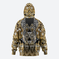 Aotearoa Waikato Tainui Hoodie Maori Light Gold Tribal Paua Shell Pattern DT05 - Polynesian Pride