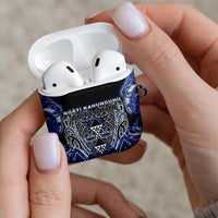 Aotearoa Ngati Kahungunu AirPods Case Maori Tribal Blue Paua Shell Pattern DT05 - Polynesian Pride