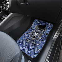 Aotearoa Ngati Kahungunu Car Mats Maori Tribal Blue Paua Shell Pattern DT05 - Polynesian Pride