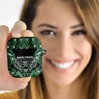 Aotearoa Ngai Tahu AirPods Case Maori Tribal Dark Green Paua Shell Pattern DT05 - Polynesian Pride