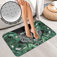 Aotearoa Ngai Tahu Bathroom Set Maori Tribal Dark Green Paua Shell Pattern DT05 - Polynesian Pride