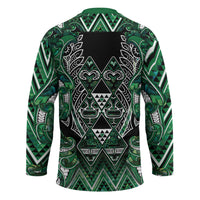 Aotearoa Ngai Tahu Hockey Jersey Maori Tribal Dark Green Paua Shell Pattern DT05 - Polynesian Pride