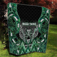 Aotearoa Ngai Tahu Quilt Maori Tribal Dark Green Paua Shell Pattern DT05 - Polynesian Pride