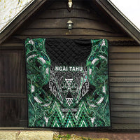 Aotearoa Ngai Tahu Quilt Maori Tribal Dark Green Paua Shell Pattern DT05 - Polynesian Pride