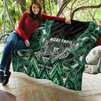 Aotearoa Ngai Tahu Quilt Maori Tribal Dark Green Paua Shell Pattern DT05 - Polynesian Pride