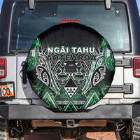 Aotearoa Ngai Tahu Spare Tire Cover Maori Tribal Dark Green Paua Shell Pattern DT05 Green - Polynesian Pride