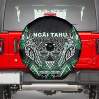 Aotearoa Ngai Tahu Spare Tire Cover Maori Tribal Dark Green Paua Shell Pattern DT05 - Polynesian Pride