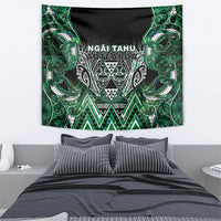 Aotearoa Ngai Tahu Tapestry Maori Tribal Dark Green Paua Shell Pattern DT05 - Polynesian Pride