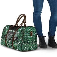 Aotearoa Ngai Tahu Travel Bag Maori Tribal Dark Green Paua Shell Pattern DT05 - Polynesian Pride